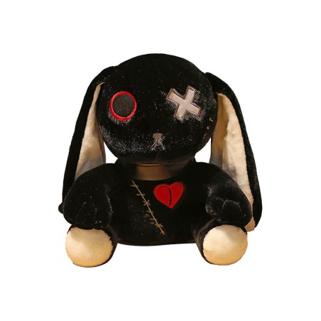 Peluche Coniglio Dark Seduto Nero 23 cm - Pidak Shop