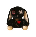 Peluche Coniglio Dark Seduto Nero 23 cm - Pidak Shop