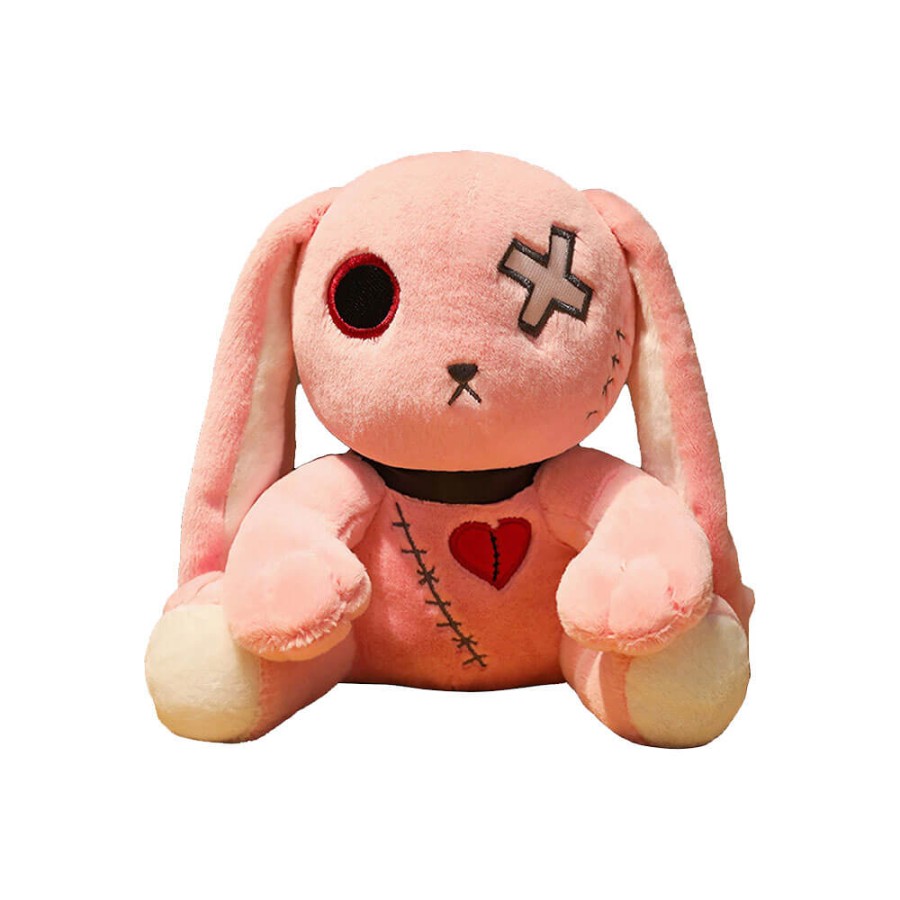 Peluche Coniglio Dark Seduto Rosa 23 cm - Pidak Shop