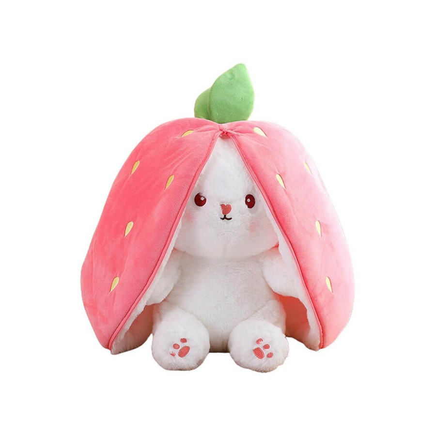 Peluche Coniglio Fragola con Chiusura 25 cm - Pidak Shop
