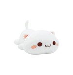 Peluche Gatto Chibi Sdraiato Bianco 70 cm - Pidak Shop
