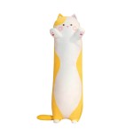 Peluche Gatto Cilindrico Giallo e Bianco 110 cm - Pidak Shop