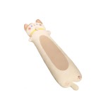 Peluche Gatto Cilindrico Kawaii con Collare Beige 130 cm - Pidak Shop