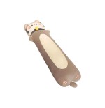 Peluche Gatto Cilindrico Kawaii con Collare Grigio 110 cm - Pidak Shop