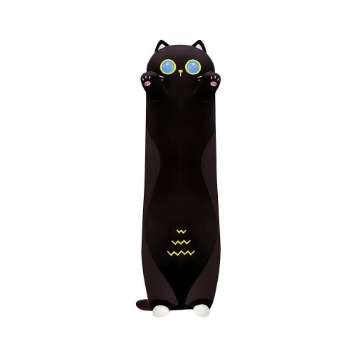 Peluche Gatto Cilindrico Nero 90 cm - Pidak Shop