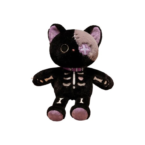 Peluche Gatto Dark Scheletro Nero 40 cm - Pidak Shop