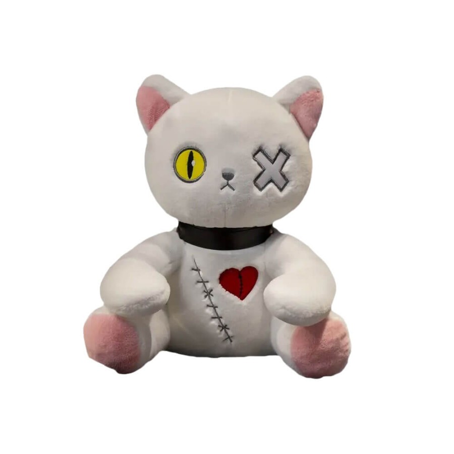 Peluche Gatto Dark Seduto Bianco 25 cm - Pidak Shop