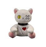 Peluche Gatto Dark Seduto Bianco 25 cm - Pidak Shop