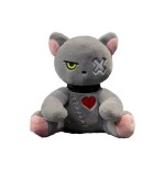 Peluche Gatto Dark Seduto Grigio 30 cm - Pidak Shop