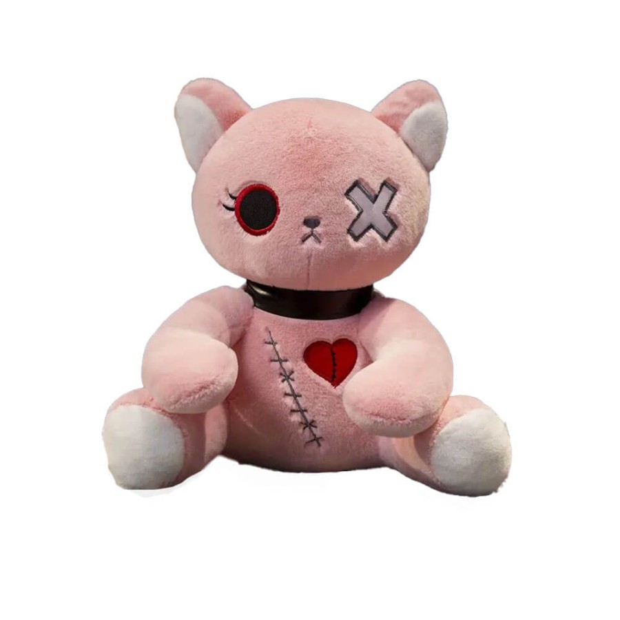 Peluche Gatto Dark Seduto Rosa 30 cm - Pidak Shop