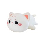 Peluche Gatto Occhi Dolci Sdraiato Bianco 50 cm - Pidak Shop