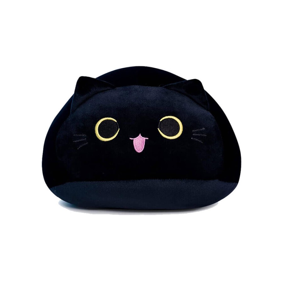 Peluche Gatto Sfera Bocca Aperta Nero 20 cm - Pidak Shop