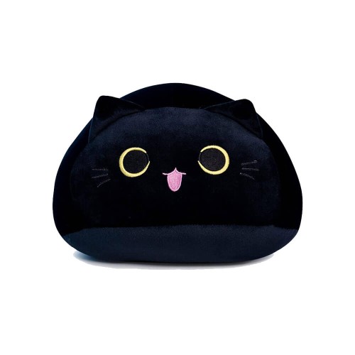 Peluche Gatto Sfera Bocca Aperta Nero 30 cm - Pidak Shop