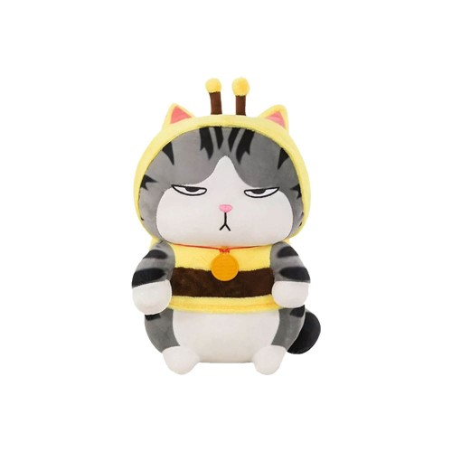 Peluche Gatto Soriano Seduto Vestito Ape 35 cm - Pidak Shop