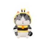 Peluche Gatto Soriano Seduto Vestito Ape 35 cm - Pidak Shop