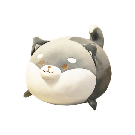 Peluche Husky Cilindro Grigio 50 cm - Pidak Shop