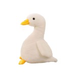 Peluche Papera Seduta Bianca 30 cm - Pidak Shop