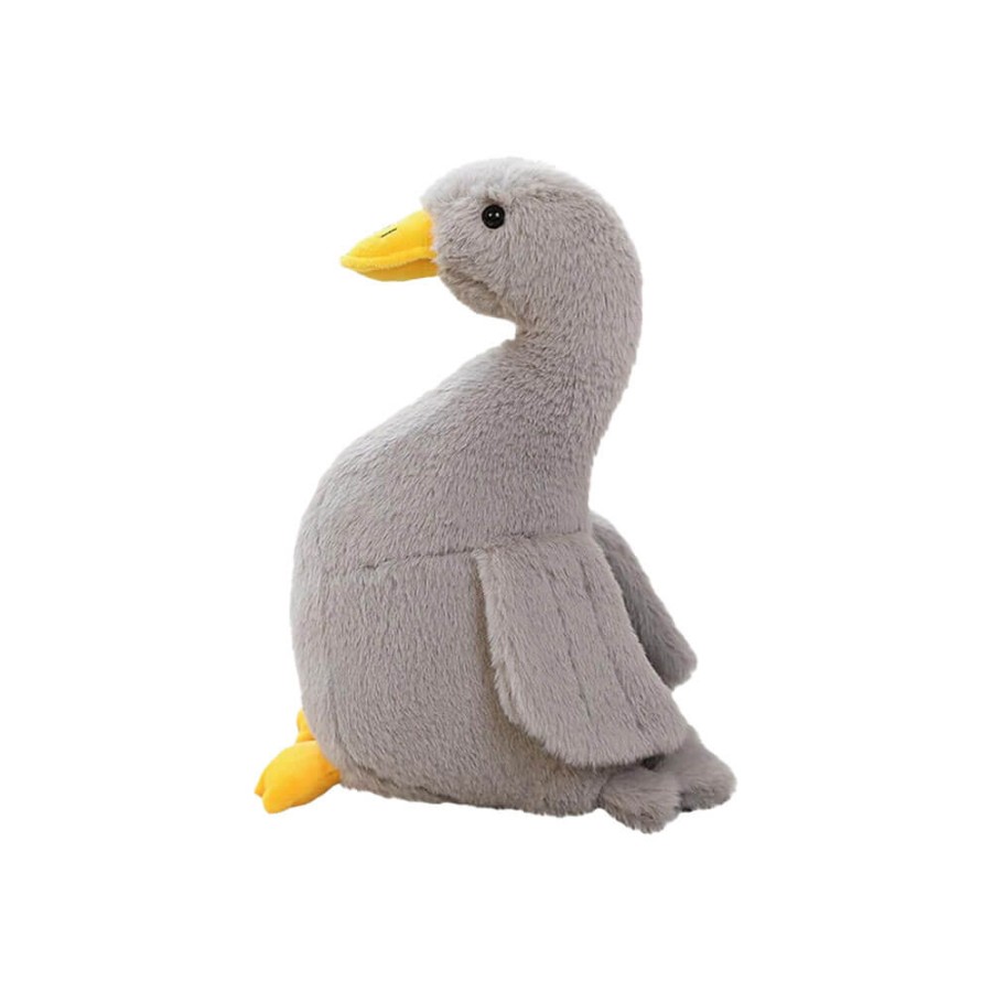 Peluche Papera Seduta Grigia 30 cm - Pidak Shop