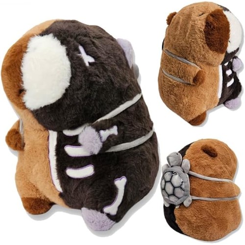 Peluche Capibara Dark - Gotico 30 cm - Darkibara -  Esclusiva Pidak