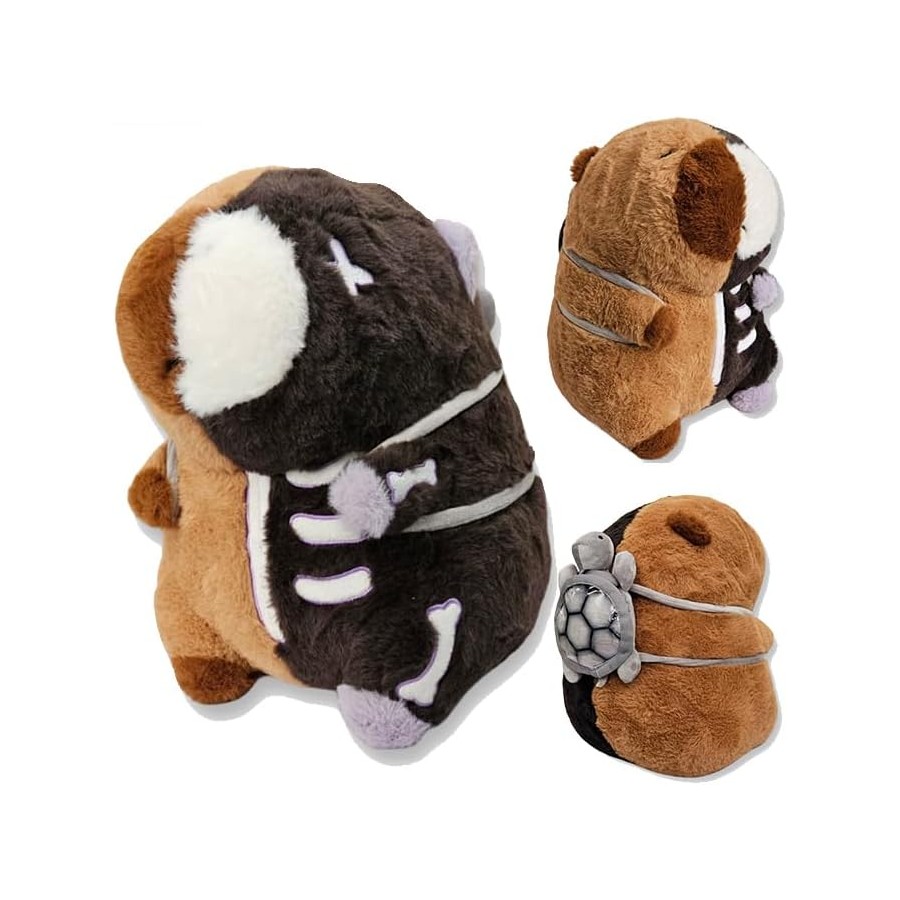 Peluche Capibara Dark - Gotico 30 cm - Darkibara -  Esclusiva Pidak