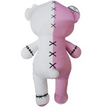 TeddyGoth Peluche Orso Gotico 50 cm Esclusivo PIDAK – Orso Gothic Kawaii Rosa e Bianco da Collezione