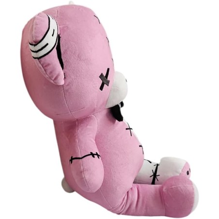 TeddyGoth Peluche Orso Gotico 50 cm Esclusivo PIDAK – Orso Gothic Kawaii Rosa e Bianco da Collezione