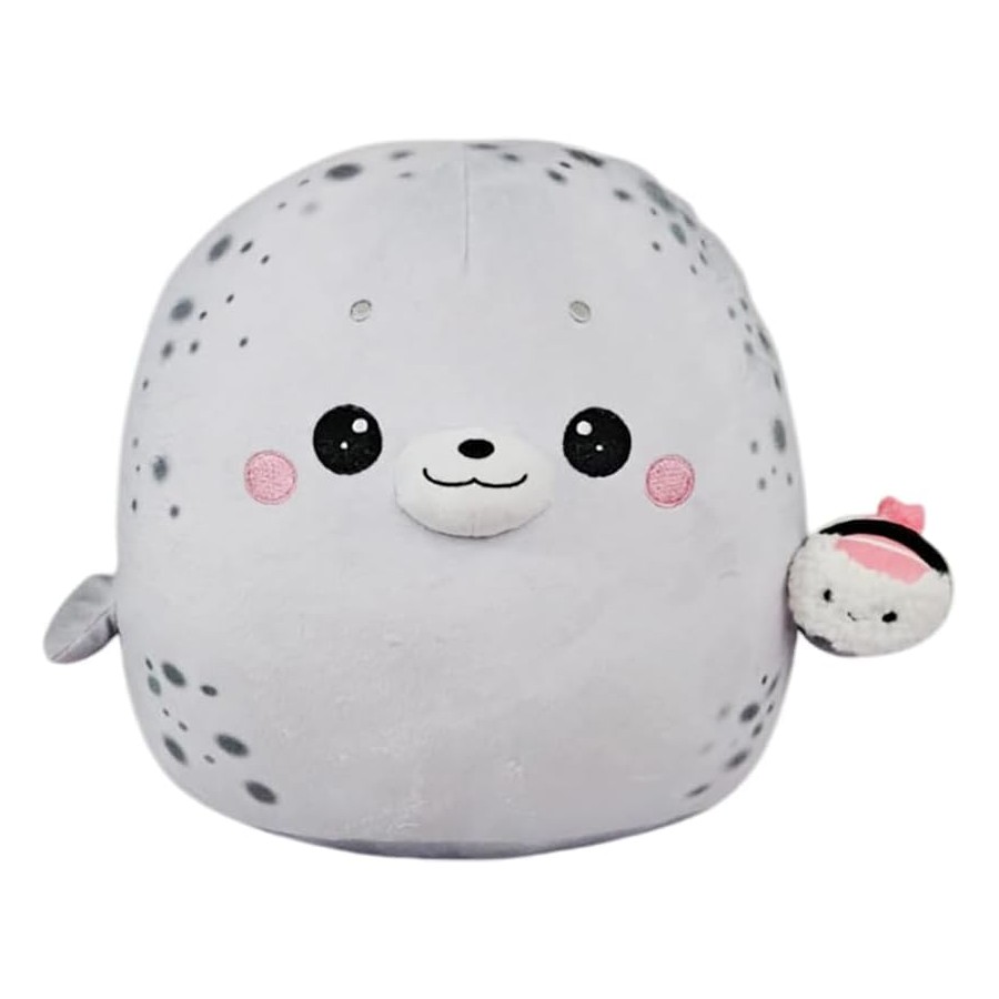 Giovina la Fochina Peluche Foca con Sushi 30 cm Esclusivo PIDAK – Foca Kawaii Morbida da Collezione