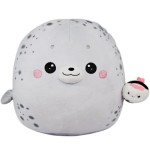 Giovina la Fochina Peluche Foca con Sushi 30 cm Esclusivo PIDAK – Foca Kawaii Morbida da Collezione
