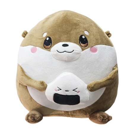 OniOtter Peluche Lontra con Onigiri 30 cm Esclusivo PIDAK – Lontra Kawaii Morbida da Collezione