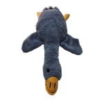 Peluche Papera Grigia 50 cm – Papera Morbida Kawaii con Becco Giallo
