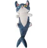 Peluche Pesce Gatto 135 cm – Gatto Marino Kawaii Gigante Extra Large Blu e Bianco